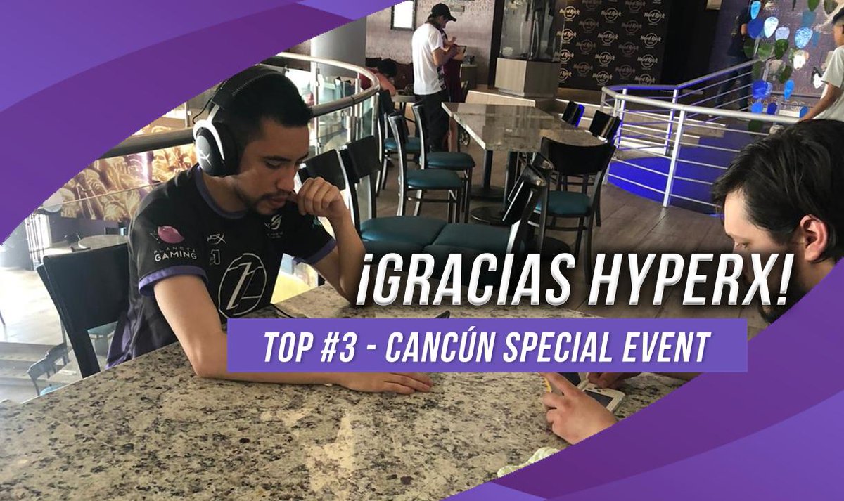 ZAGATALENT's tweet image. 🔥🌟🔥 #VGC 🔥🌟🔥

¡Muchas felicidades @Rene_VGC por terminar TOP #3 este fin de semana en el Cancún Special Event VG! ✨

¡Y muchas gracias @HyperXLatam por todo el apoyo que nos dan y por hacer posible este viaje! ☺ 

#GoZAGA
#GoVGC
#Pokemon
#Cancun
#HyperX
#PlanetaGaming
