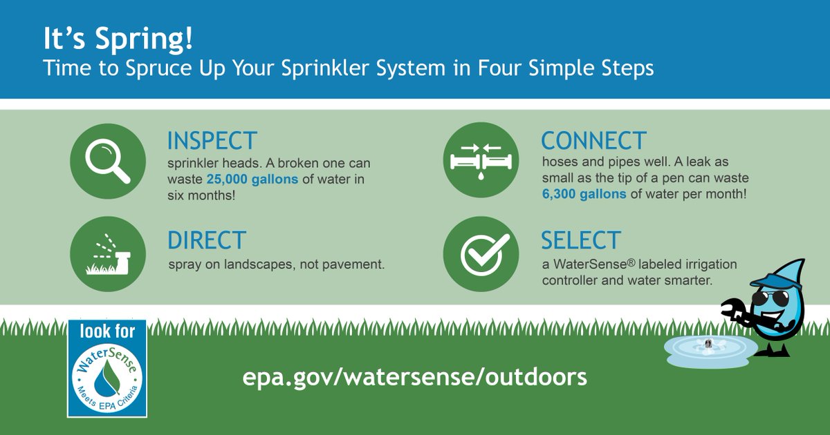 IRWDnews's tweet image. Fun fact: Here are four simple ways you can spruce up your sprinkler system #spring