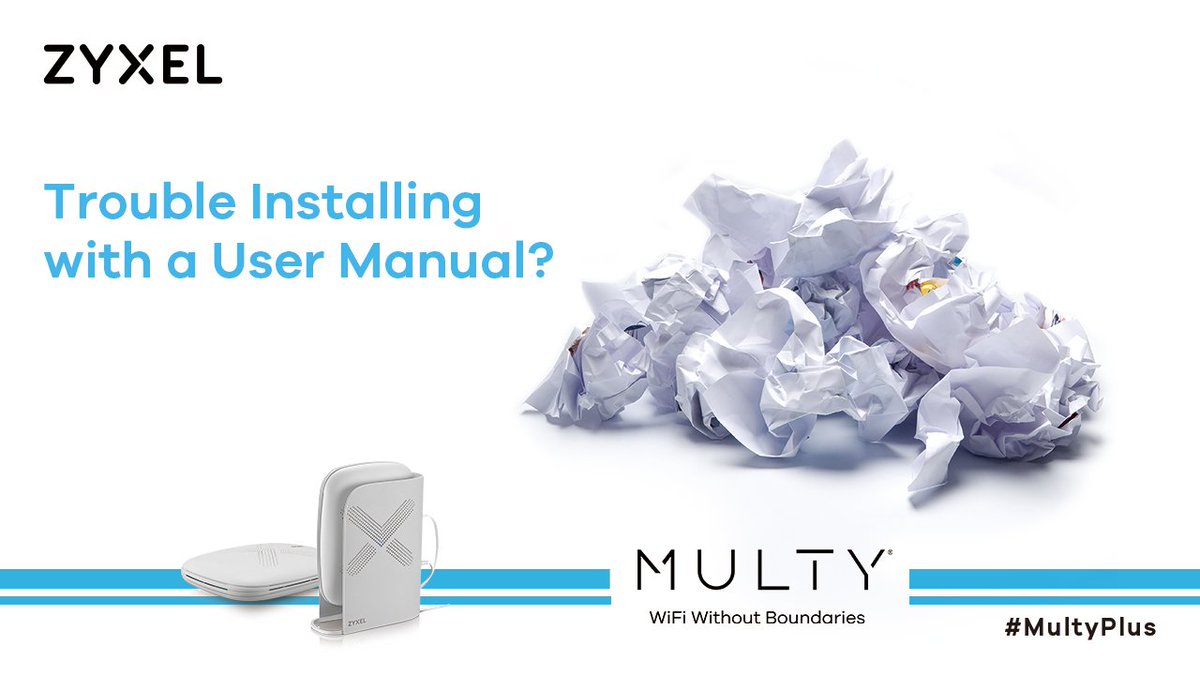 zyxel's tweet photo. Multy Plus decreases user's frustration with a simple guided app setup, offering you a fast and intuitive secure connections. You won’t be stuck in complicated setup procedures anymore!
Where to buy: https://t.co/QmAztYt9RL
#MultyPlus #Multy #WiFiSystem #ZyxelEvent https://t.co/AffuBAvHww