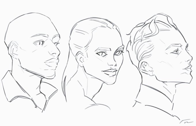 Portrait sketches #digital art 
