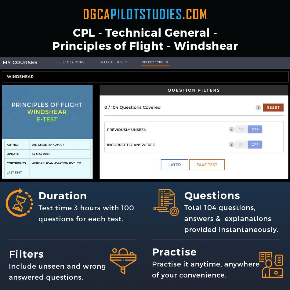 pilotstudies's tweet photo. #CPL #Techgen #principlesofflight #POF #windshear #ETest upload. Contains 104 questions, answers and explanations provided instantaneously. Practice it ANYTIME ANYWHERE #pilots #Aviation #India #DGCA #knowledgeforflight https://t.co/qy7S9iUmfV