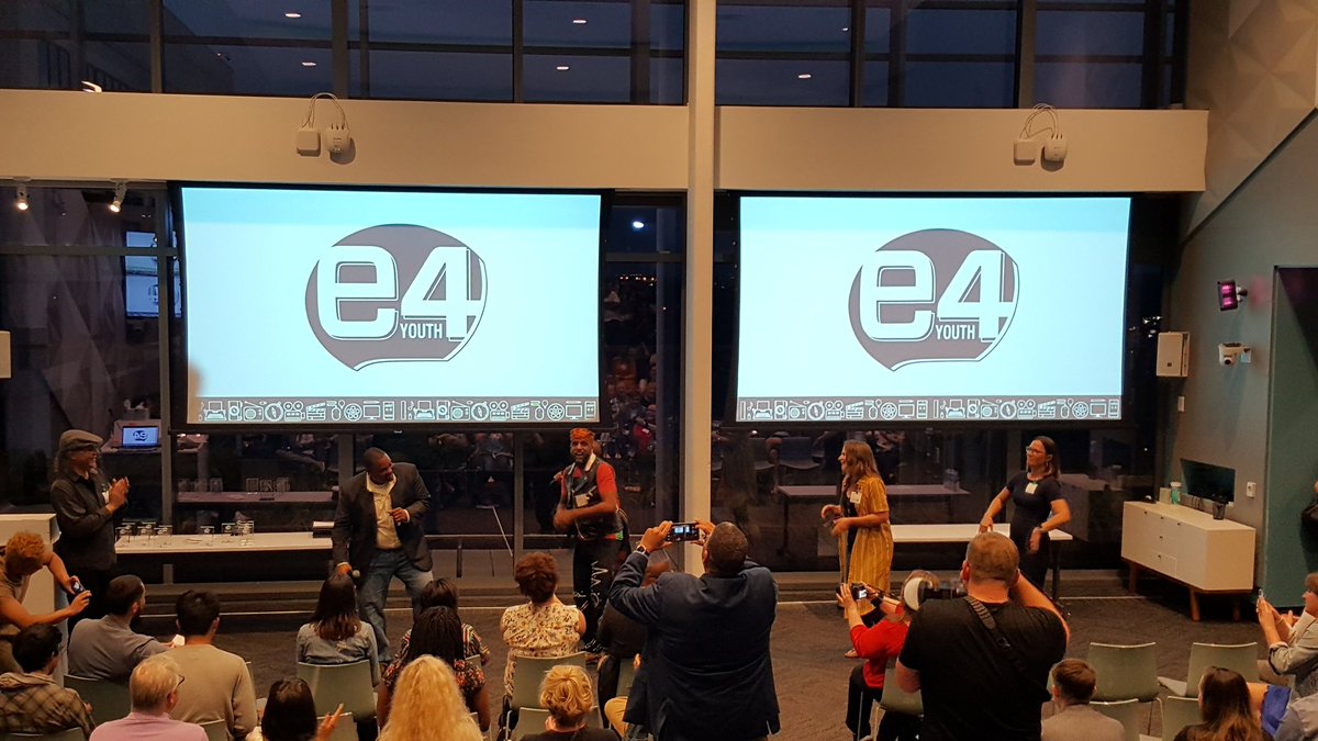The fnlinaliats of winners from <a href="/e4youth/">E4 Youth</a> from over 160 applicants who applied. The best in show went to a musician who created an amazing track. Happy birthday Carl Settles #austin #austintx #atx <a href="/GoogleStartups/">Google for Startups</a> <a href="/Google/">Google</a> #Startups #Entrepreneur #Entrepreneurship #texas #teens