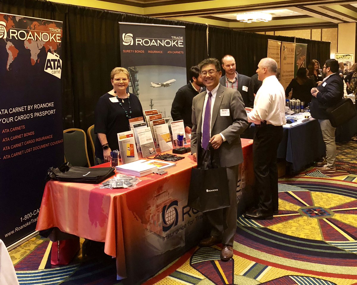 ATACarnetAmanda's tweet photo. 2019 LA Air Cargo Day a great resource for air cargo related services! @RoanokeTrade always happy to support and congratulations to our booth raffle winners! #worldtrademonth #worldtradeweek #wtw2019 #aircargo #laaircargo https://t.co/4yvYBI0EWI