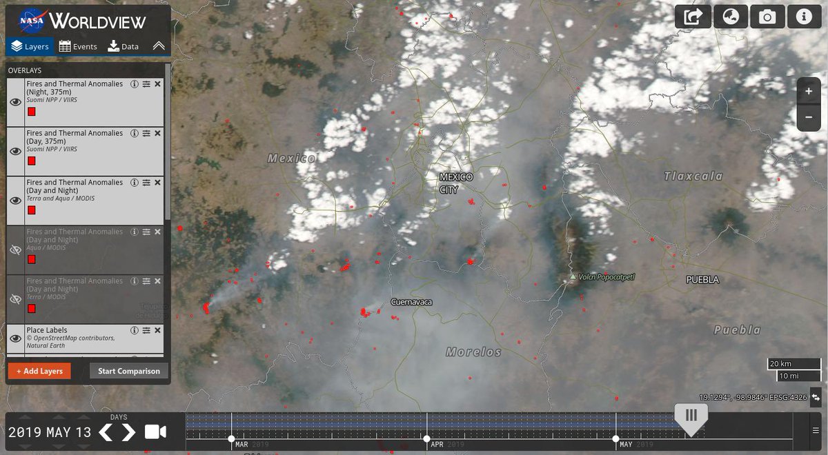 Así se ven los incendios en el Valle de México desde un satélite y por eso la alerta ambiental por partículas PM2.5