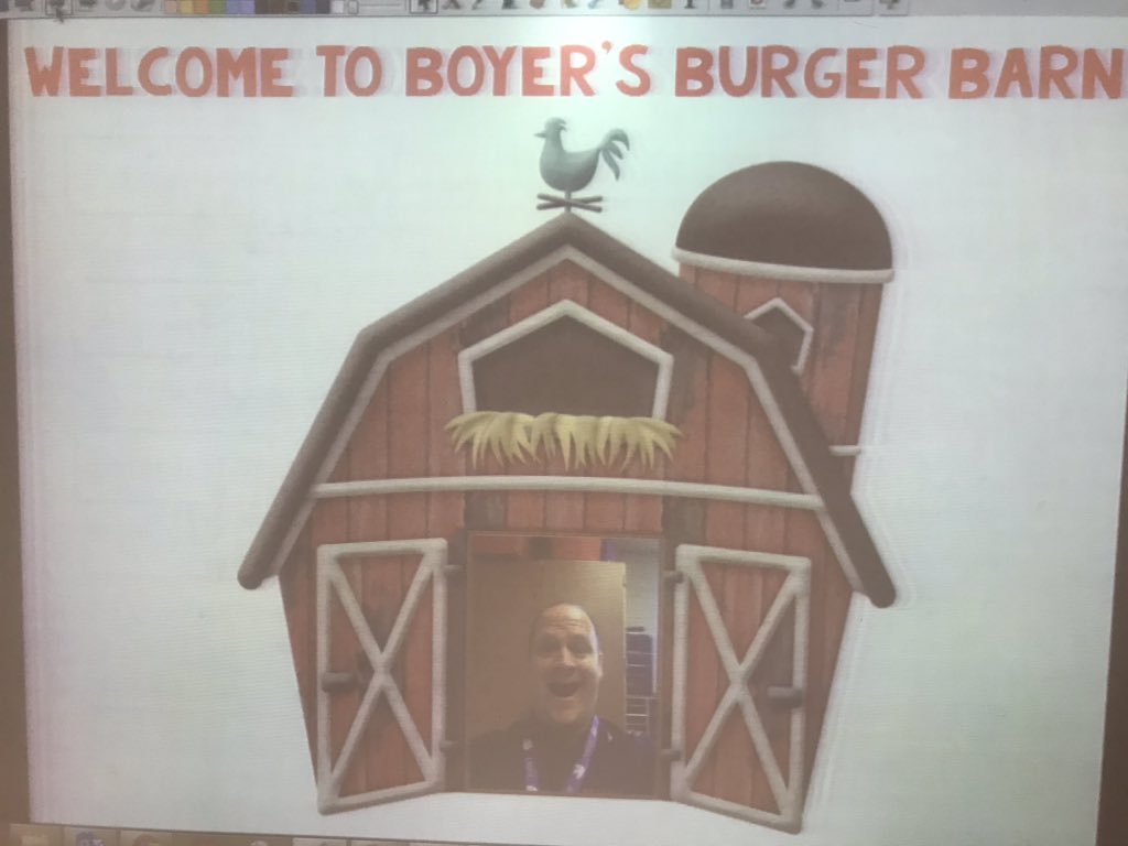 boyersclass's tweet photo. Took a trip to Boyer’s Burger Barn for real world problem solving and adding, subtracting, and multiplying decimals. We used our math skills and life skills to take orders and create a bill. ##MLRproud https://t.co/POszggH8yH