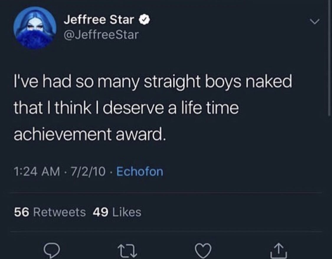 7NasaRings's tweet photo. “And you people wanted quality” 
-
The Justin Bieber tweet was when justin was 16, Jeffree was 24 when he tweeted that #wow #tea #jeffreestar #jamescharles lets just stop now and ignore these peoples past and live the present. https://t.co/3zwPiaeGEW