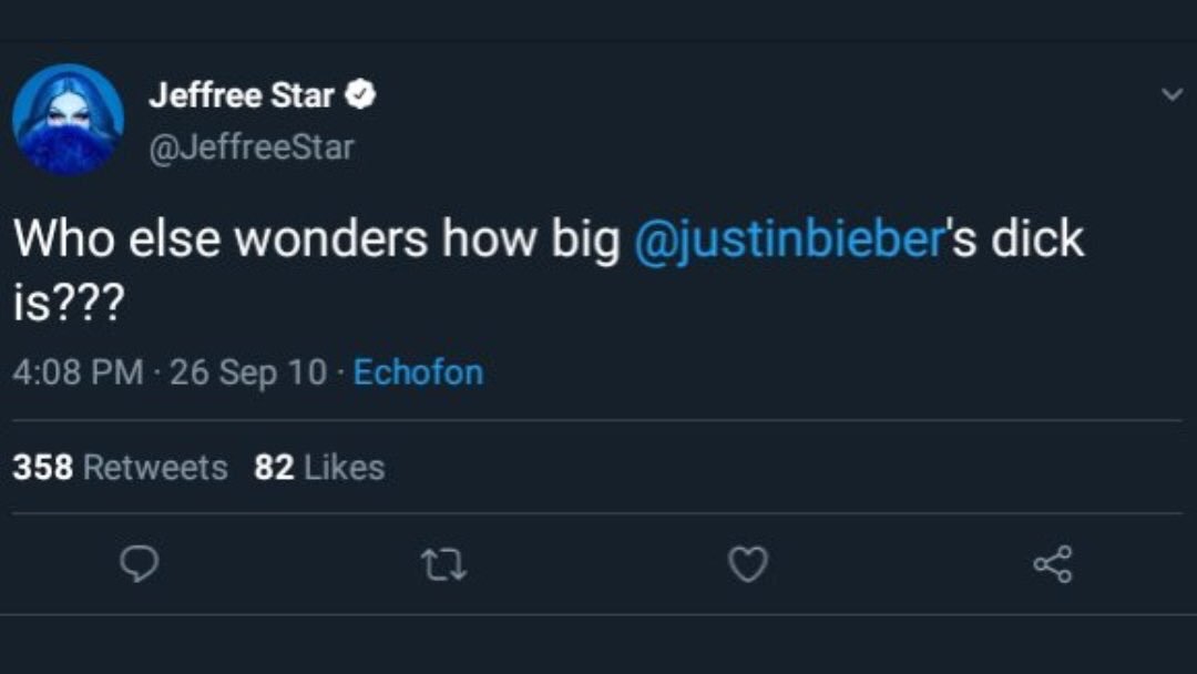 7NasaRings's tweet photo. “And you people wanted quality” 
-
The Justin Bieber tweet was when justin was 16, Jeffree was 24 when he tweeted that #wow #tea #jeffreestar #jamescharles lets just stop now and ignore these peoples past and live the present. https://t.co/3zwPiaeGEW
