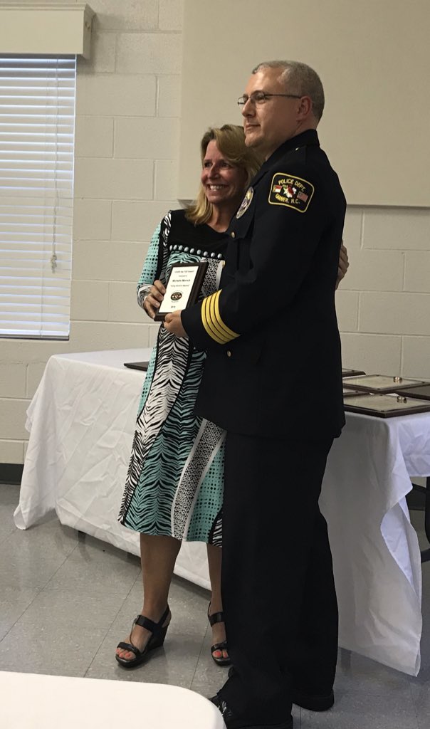 BVZuidema's tweet photo. Thank you again to our @garnercaptteam volunteers for their continued service - more than 850 volunteer hours in 2018!  Congrats to our #OverTheTopVolunteers - Kelvin Roberson, Cliff King, &amp; Michelle Morock.  Kelvin is also our volunteer of the year! @GarnerPolice @TownofGarner https://t.co/PrT9pO9PTn