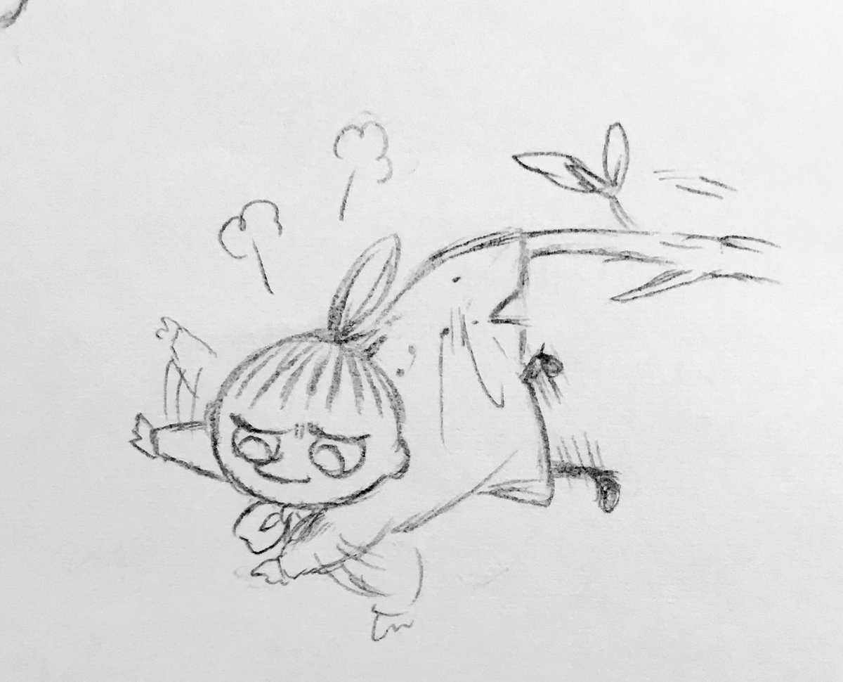 ムーミンのらくがき?
ちょっと動きを入れてみました( 'ω') 