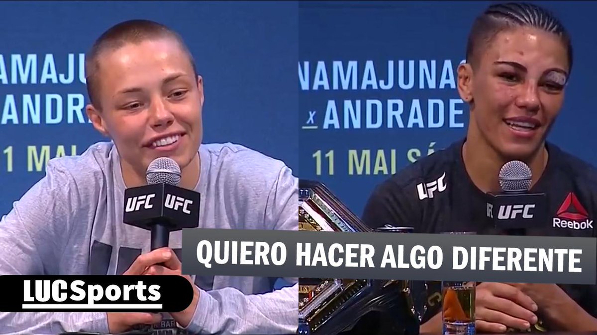 LucSportsYT's tweet photo. Primer vídeo en el canal alterno: https://t.co/1FCR0kflU4

- Rose #Namajunas sobre posible retiro

- Jessica Andrade tras KO sobre Namajunas

- Volkanovski tras vencer a Aldo por decisión unánime

- Staropoli luego de victoria sobre Alves

#UFC #ufc237 #mmaenespañol #ufclatino https://t.co/Xp3oGvhpEa