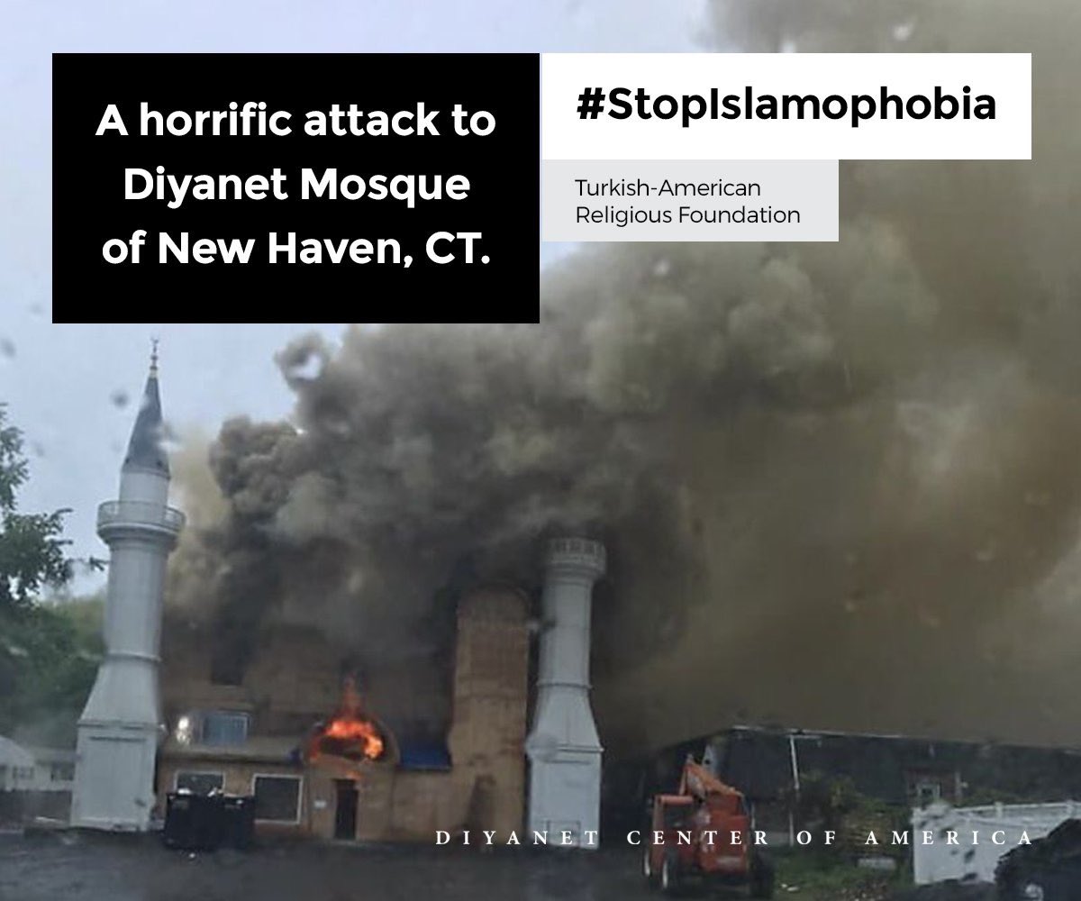 We strongly condemn this act of violence toward a place of worship, especially during Ramadan. 🇺🇸🕌 May Allah protect &amp; guide us