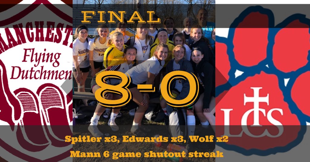 Manchester Varsity Soccer (@mhs_varsoccer) on Twitter photo Manchester 8-0 <a href="/LCSCougars/">Lenawee Christian School</a> Lady Dutch improve to 12-1-1 & 9-0 in conference <a href="/MLiveSports/">MLive Sports</a> <a href="/GoDutchSports/">Manchester Flying Dutchmen Athletics</a> <a href="/MiSoccerCoaches/">MIHSSCA</a> @JoshVanDykeJAX <a href="/MHSAA/">MHSAA</a> @DSoccerCentral Manchester 8-0 <a href="/LCSCougars/">Lenawee Christian School</a> Lady Dutch improve to 12-1-1 & 9-0 in conference <a href="/MLiveSports/">MLive Sports</a> <a href="/GoDutchSports/">Manchester Flying Dutchmen Athletics</a> <a href="/MiSoccerCoaches/">MIHSSCA</a> @JoshVanDykeJAX <a href="/MHSAA/">MHSAA</a> @DSoccerCentral