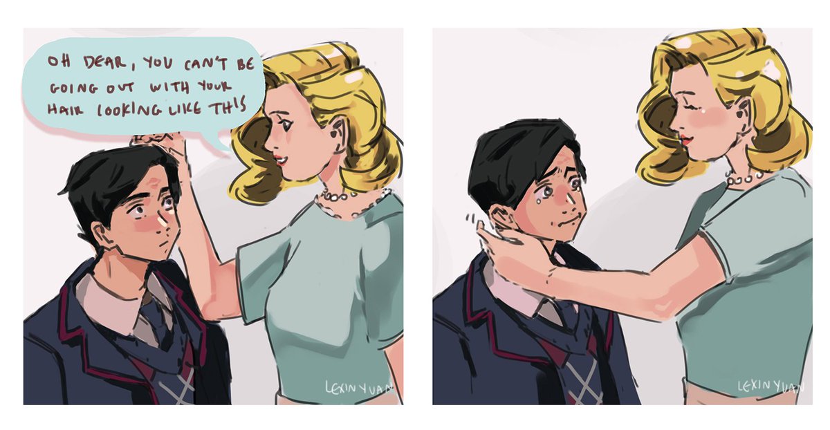 Happy belated Mother's Day! No matter how old you are, you'll always b mom's little baby. (aka 5 hasn't received love and comfort for 50 yrs & doesn't know how to respond) #TheUmbrellaAcademy