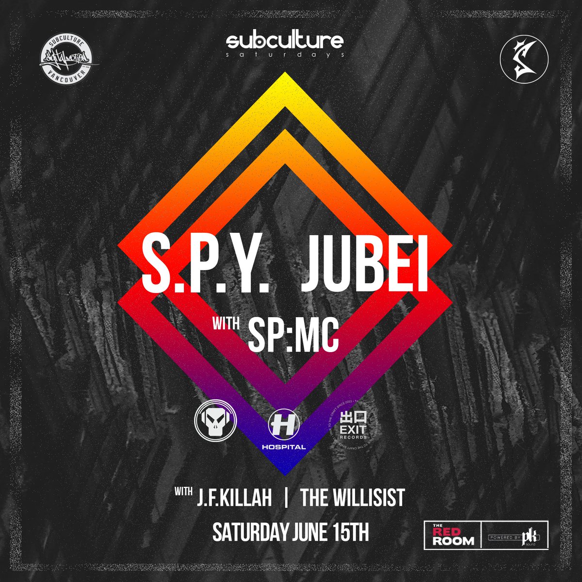 digitalmotionBC's tweet photo. JUST ANNOUNCED! We're bringing @SPYDNB x @PaulJubei x SP:MC back to #Vancouver @REDROOMVANCITY next month alongside @shahdjs @JFKillah Tickets are now available https://t.co/2BnLnCuiZ1 #digitalmotion #SHAHdjs #DrumandBass https://t.co/Nj4lef6w9i