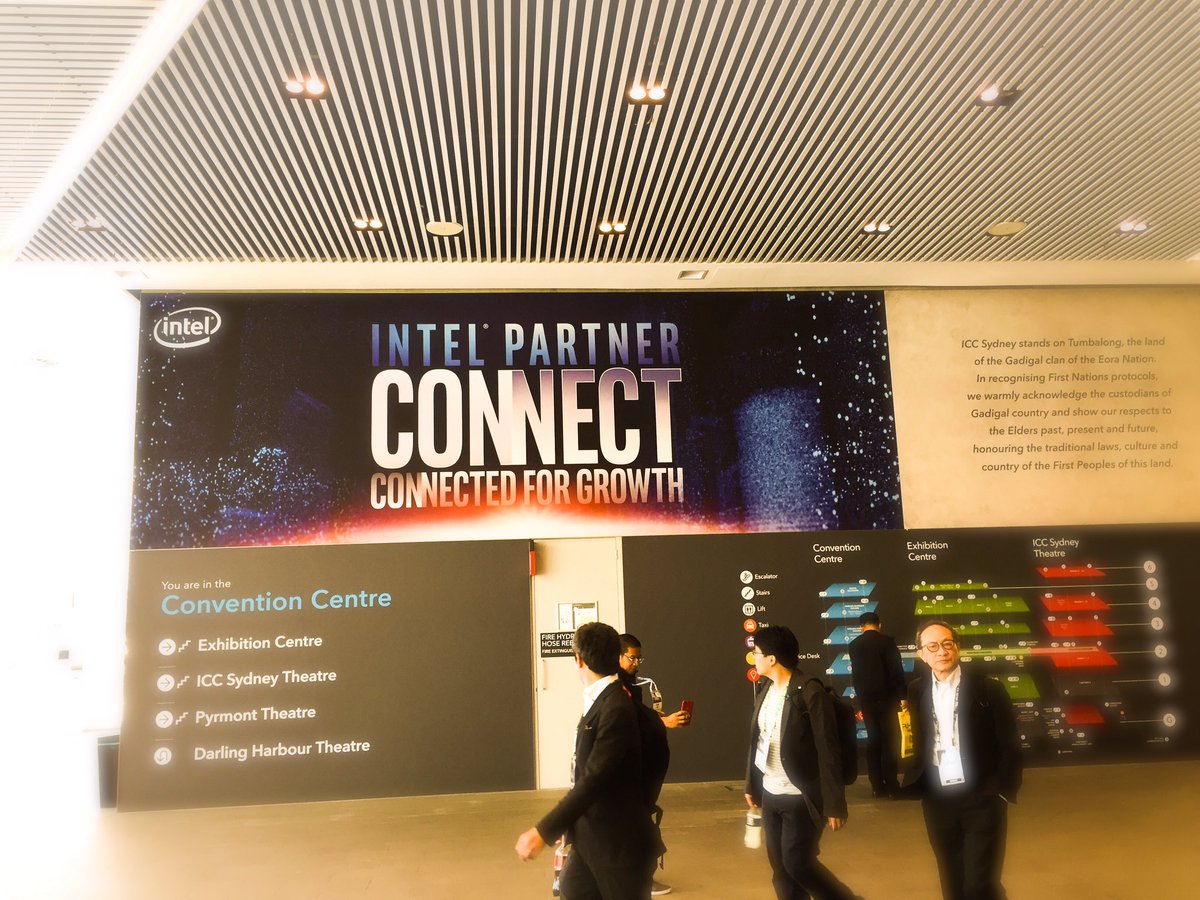 DrJMMHall's tweet image. Just arrived at #intelpartnerconnect #IPC in Sydney, representing #LifeWhisperer and #Presagen. Come by our stall! #intel