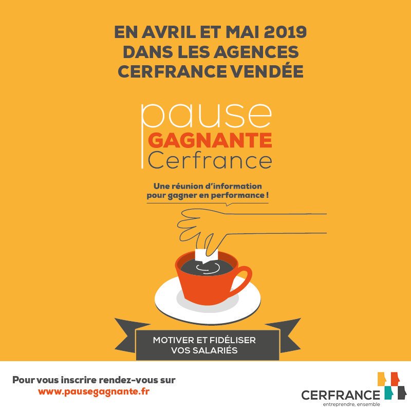 laurentgendreau's tweet photo. Comment motiver et fidéliser ses salariés en #vendée  ?

RDV  dans vos agences pour participer à une réunion d'information avec l'intervention d' 
@OpteamRH

Encore quelques places disponibles sur : https://t.co/33b0t0w3Nn 

☕🚀 https://t.co/1qpAHWhHwk