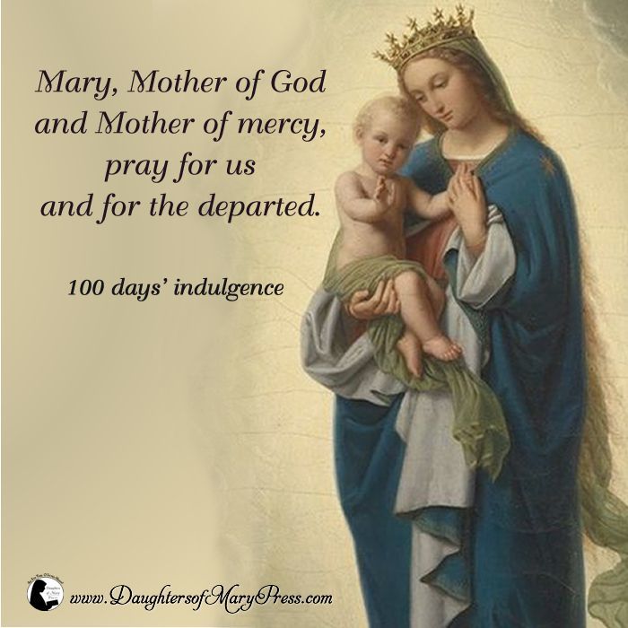 God ❤️ Mary, Mother of God and Mother of mercy, pray for us and for the departed. #DaughtersofMaryPress #DaughtersofMary #ReligiousSisters #FaithfulDeparted #EternalRestGrantUntoThemOLord #Purgatory #Death #Judgment #BlessedVirginMary #MaryMotherofGod #B… bit.ly/2vY9z98