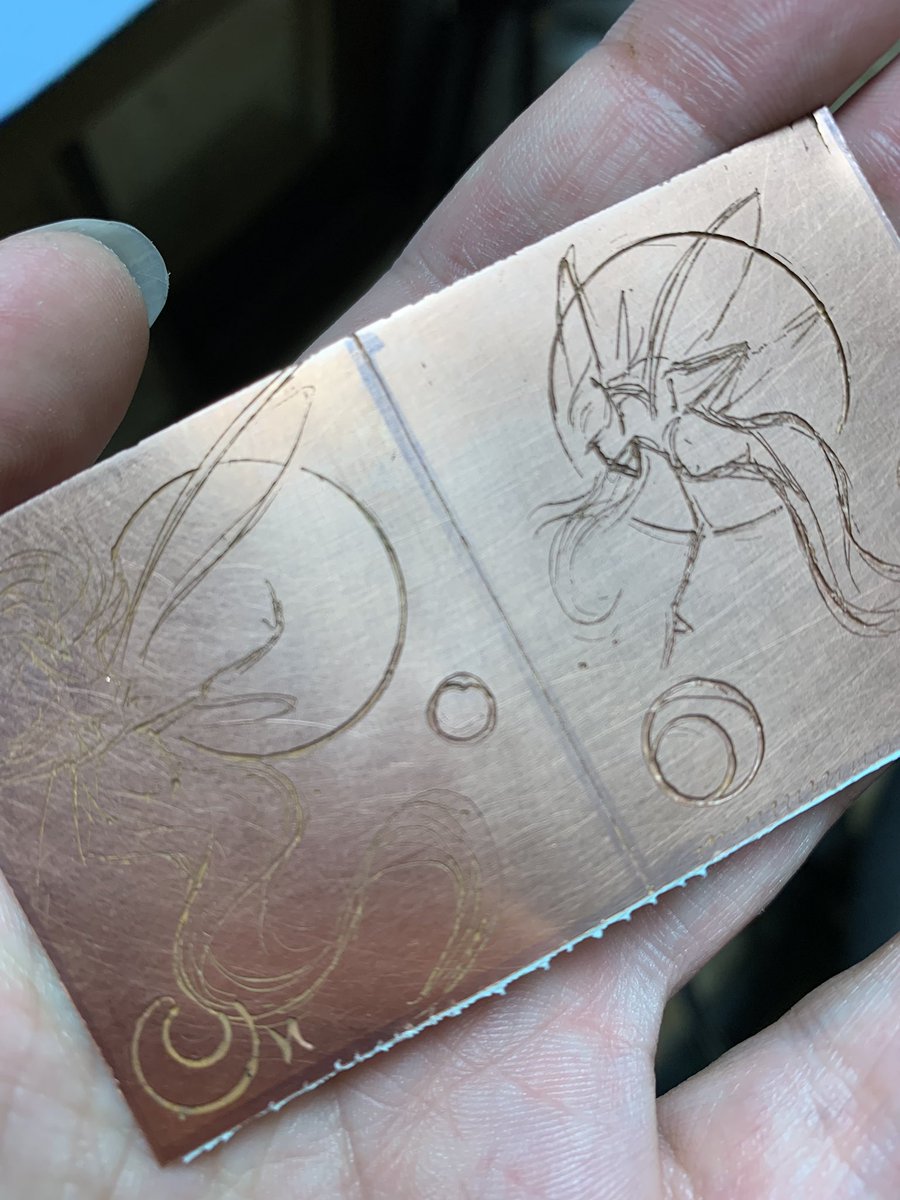 anagramforink's tweet photo. Results. Next, first proofs. But that will have to wait for another day.
.
#printmaking #intaglio #lineetching https://t.co/2992KCLdvu