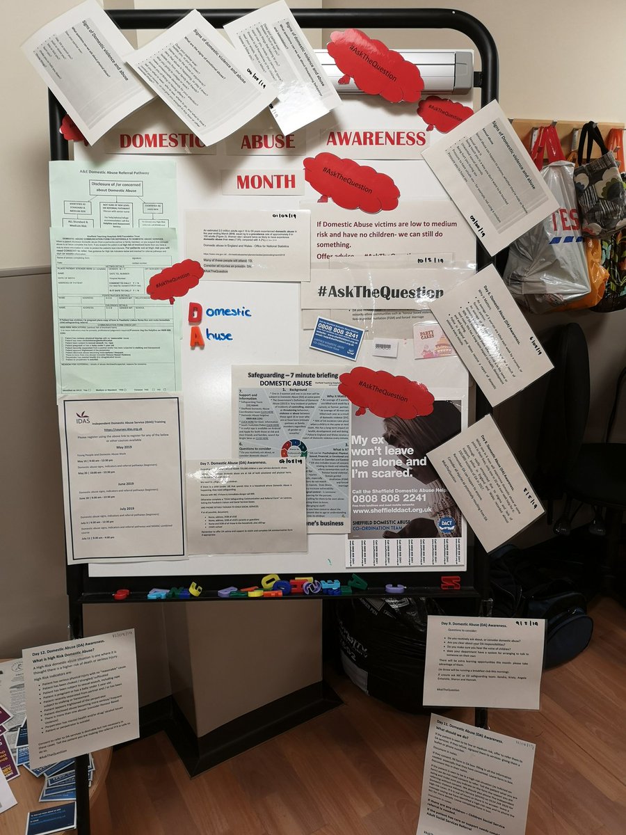 Domestic Abuse Month continues in the Emergency Department... Great spending time with staff in the department for breakfast club promoting best practice in supporting victims of #domesticabuse <a href="/TraumaNurseShef/">Kristy O'Brien</a> <a href="/SheffieldHosp/">Sheffield Hospitals</a>