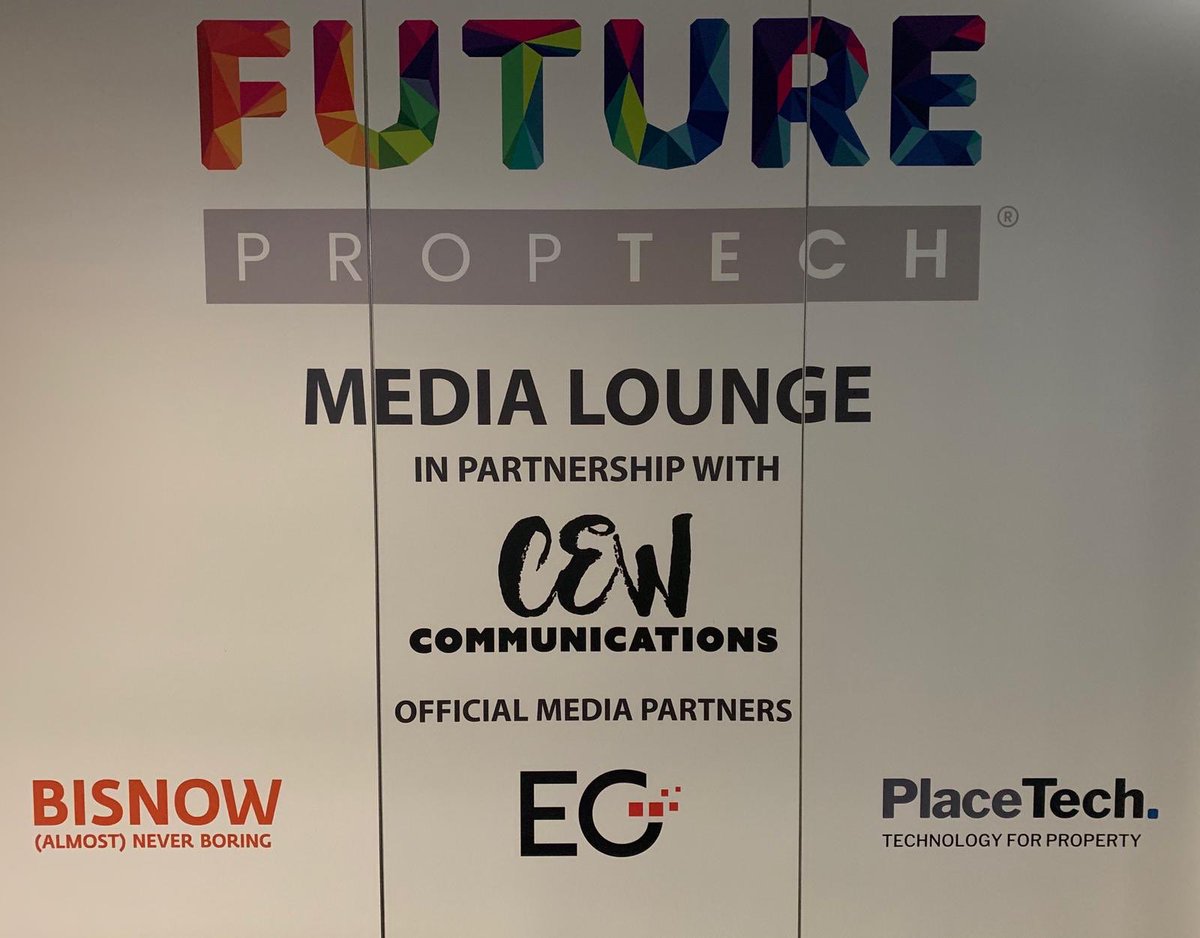 CEWComms's tweet image. Delighted to be at #FPT2019 and hosting the media lounge. 

You’ll spot our team on the ground - come say hi! 

#FutureProptech