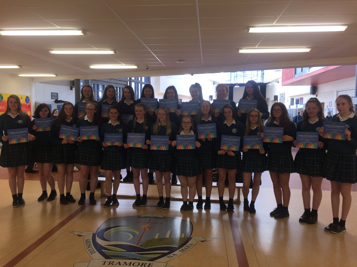 ArdscoilNaMara's tweet photo. Well done to Ardscoil na Mara's Young St Vincent De Paul pictured with their Certificates of Achievement. @Young_SVP https://t.co/9gzwnQasKp