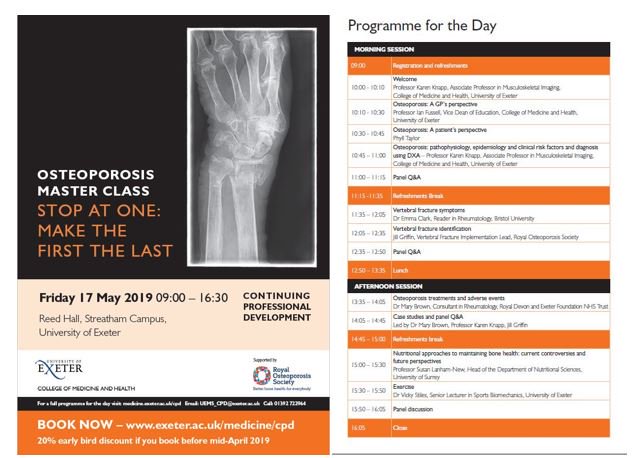 2/5 – Women who have their #menopause before the age of 45 are more at risk of #osteoporosis. Check out @BrMenopauseSoc factsheet bit.ly/2WFjbkJ #BBCMenopause. If you are a #healthprofessional, go further and register #ExeterOsteo2019 @ExeterMed bit.ly/2EEP9Hz