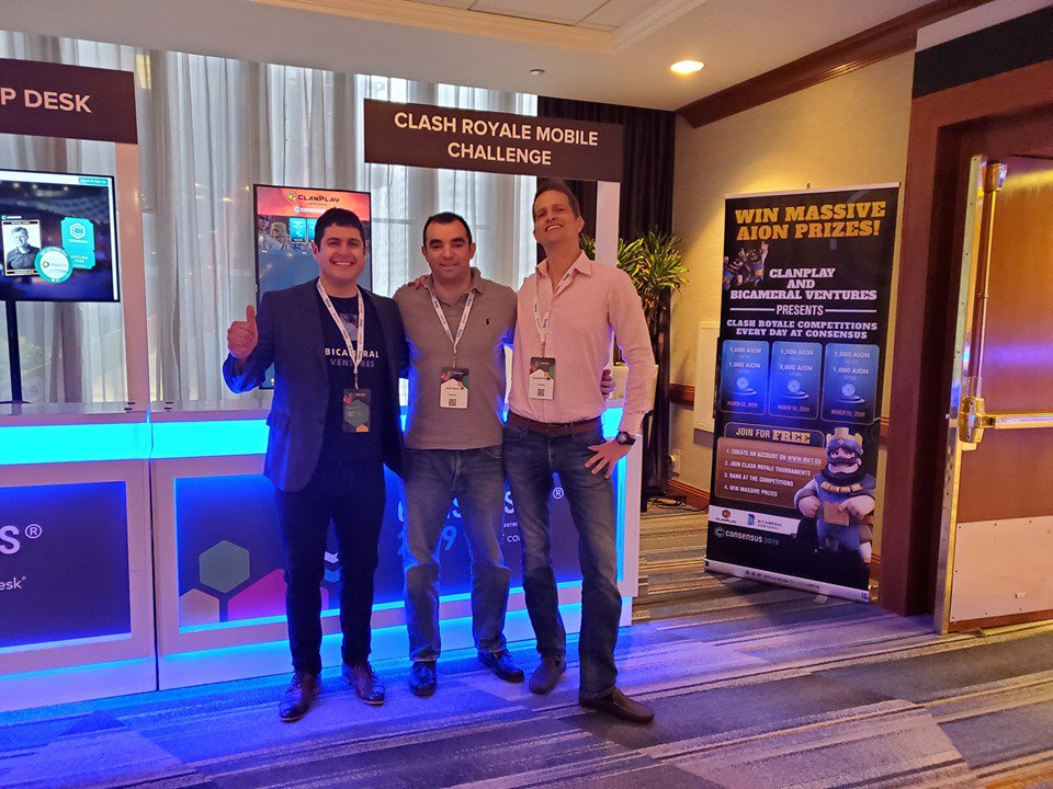 ClanPlay (@clanplayapp) on Twitter photo Set up and ready, let the games begin!
The #ClashRoyale challenge at CoinDesk #Consensus2019 has started. Skilful players will win valuable <a href="/Aion_Network/">Follow @Aion_OAN</a> coins, sponsored by Bicameral Ventures. Come show your skill and say hi! Set up and ready, let the games begin!
The #ClashRoyale challenge at CoinDesk #Consensus2019 has started. Skilful players will win valuable <a href="/Aion_Network/">Follow @Aion_OAN</a> coins, sponsored by Bicameral Ventures. Come show your skill and say hi!