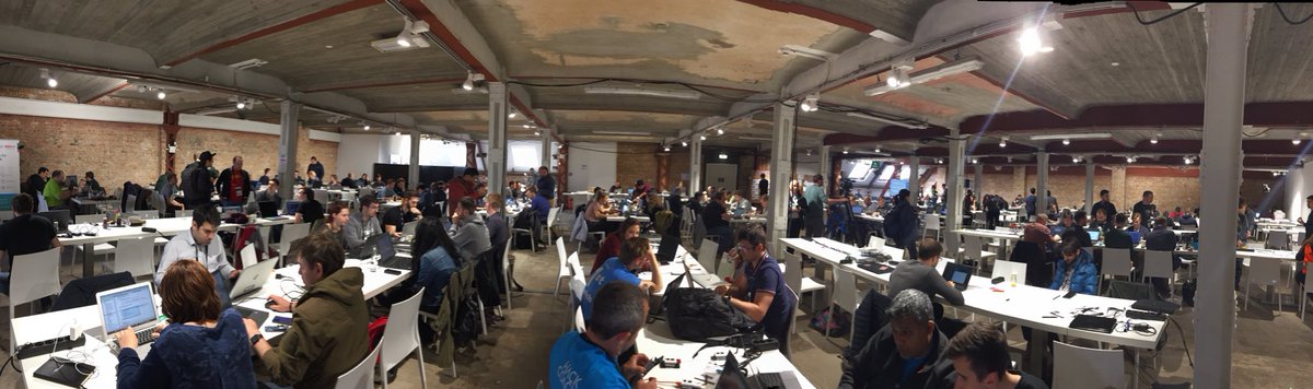 #bcx19 is running ahead. Good mood and concentrated working. Exciting to see the results of 30hours #Utilitycrossdomain ⁦@BoschSI⁩ ⁦<a href="/GeneraliGDIS/">Team Generali Deutschland Informatik</a>⁩ ⁦@EWE_AG⁩ ⁦<a href="/devoloAG/">devolo Smart Grid</a>⁩ ⁦<a href="/openHAB/">openHAB Project</a>⁩ <a href="/here/">HERE Technologies</a> ⁦<a href="/BoschSmartHome/">Bosch Smart Home</a>⁩