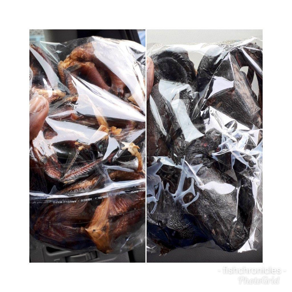 @Habeemborlah AKA the fishwoman deals on Spicy Dried catfish, Fingerlings and juveniles, Fish farm management services etc.With N2,000 for a Pack of 6 she can deliver anywhere.Contact her on +2348075174452 and +2348169183719