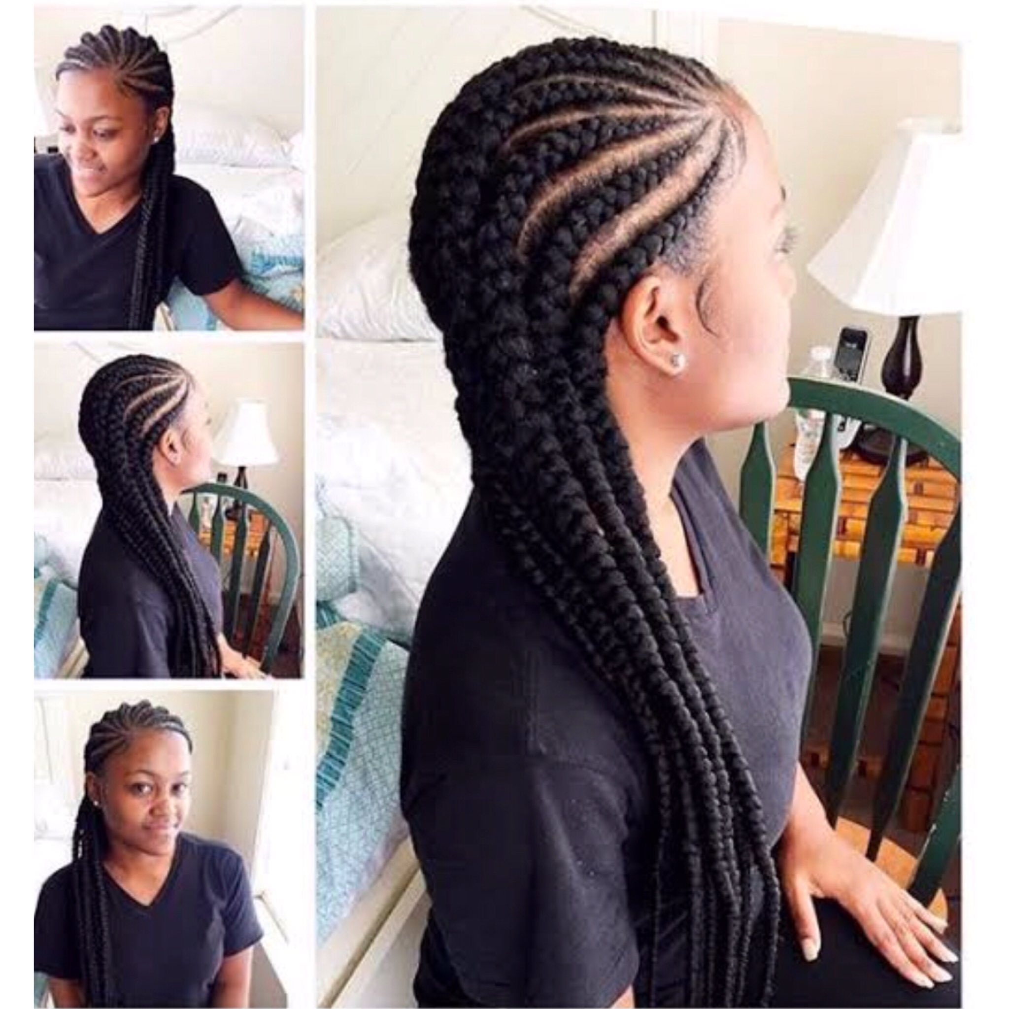African braids cheap straight back