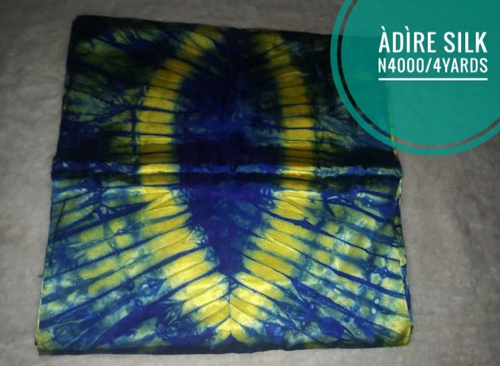 Àdùké's Àdìre Hub  @adukealasoadire is your plug for Classy Àdìre (Tie & Dye) fabrics. 4yards, 5yards or 6yards.We also have Beautiful Àdìre ready made tops and Àdìre Dress. Different colours, designs and sizes.Quality is our bedrock at Àdùké's Àdìre Hub