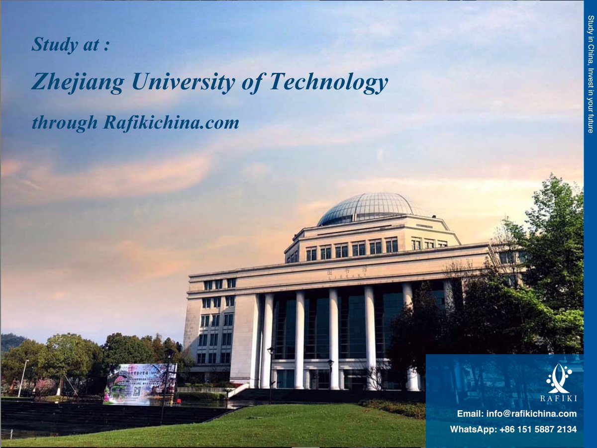 ChinaRafiki's tweet image. Study in Zhejiang University of Technology in China through Rafikichina.com and get the best consultation services for free while you would only need to pay your admission fees and tuition fees upon admission. #studyinchina #Chinauniversities #China