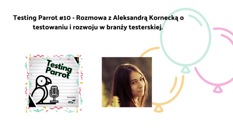 PTaQ (@ptaqgroup) on Twitter photo 10th #TestingParrot with @AleKo_tweets <a href="/aleetesting/">Aleksander Lipski</a> @ZbyszekMockun about her journey in Testing World, <a href="/GirlsWhoTest/">Girls Who Test</a>, quality assistance, #radicalfocus and more. Enjoy the podcast🎺🎺🚀🚀ptaq.org/podcasty/testi… 10th #TestingParrot with @AleKo_tweets <a href="/aleetesting/">Aleksander Lipski</a> @ZbyszekMockun about her journey in Testing World, <a href="/GirlsWhoTest/">Girls Who Test</a>, quality assistance, #radicalfocus and more. Enjoy the podcast🎺🎺🚀🚀ptaq.org/podcasty/testi…