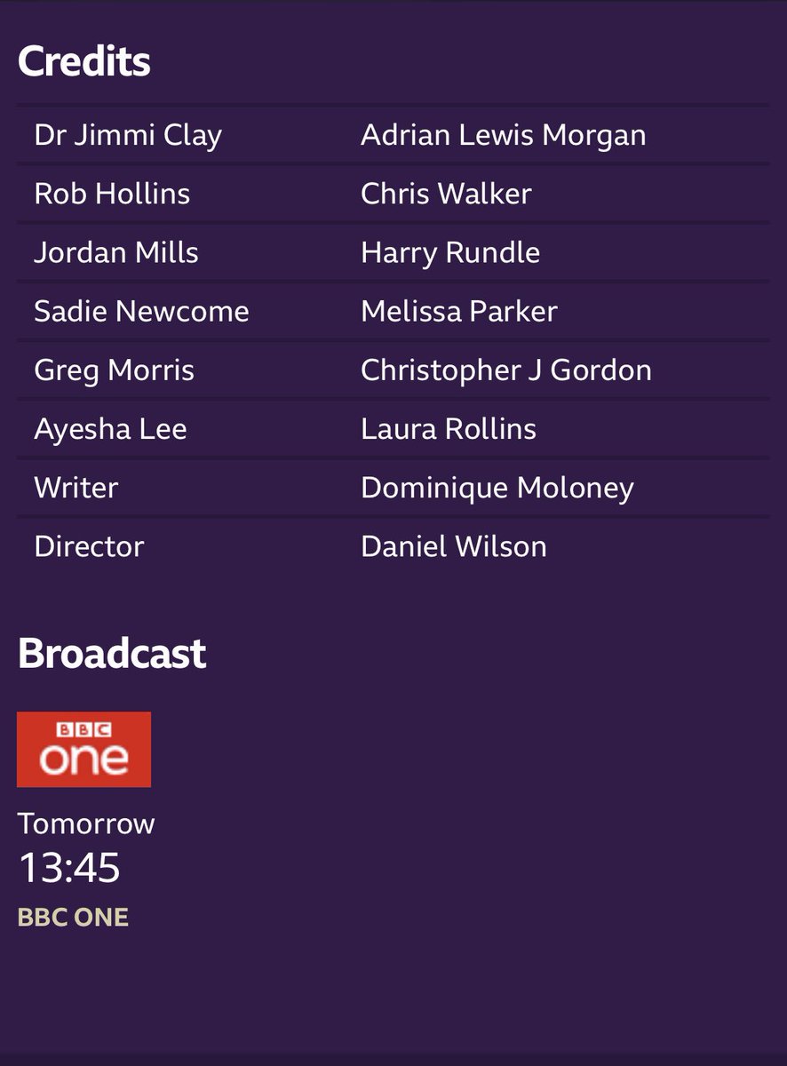 ChrisJGordon_'s tweet photo. Catch me in @BBCDoctors tomorrow  @ 1.45. Also available on iPlayer if you miss it. Telling an important story. https://t.co/pNMXycqpVh