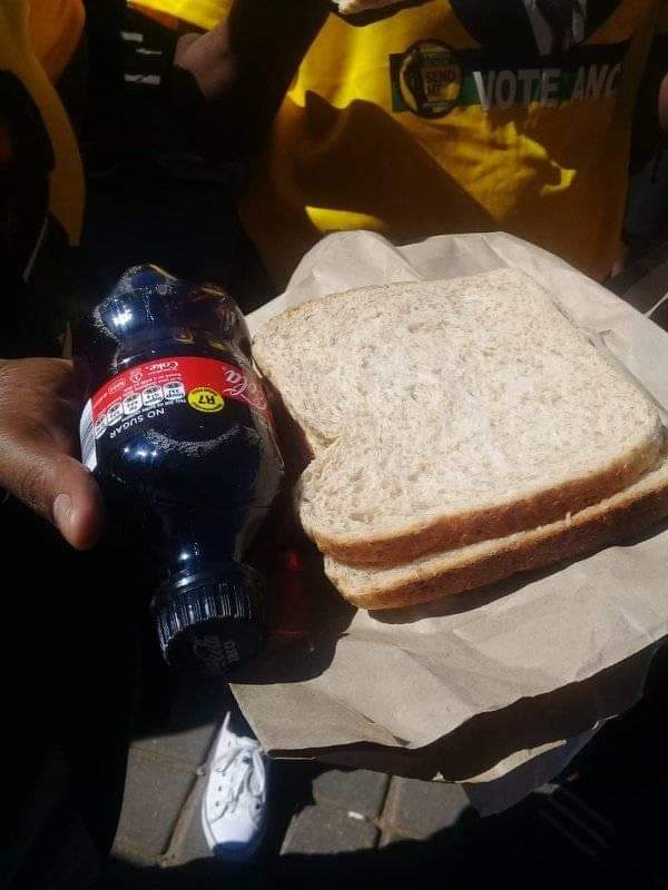 @MbalulaFikile This is what you fed your voters at the thank you rally on Sunday. Wow nidlala ngabantu shame. #ANCLeads