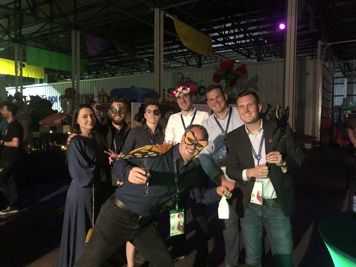 ecbrinkman's tweet image. Closing out #GitLabContribute with a masquerade party. So excited to be a part of this awesome organization. 4 of 7 individuals in this photo have joined my team in the past few months and I couldn’t be more proud to lead them. Let me know if you want to join us. We are hiring!