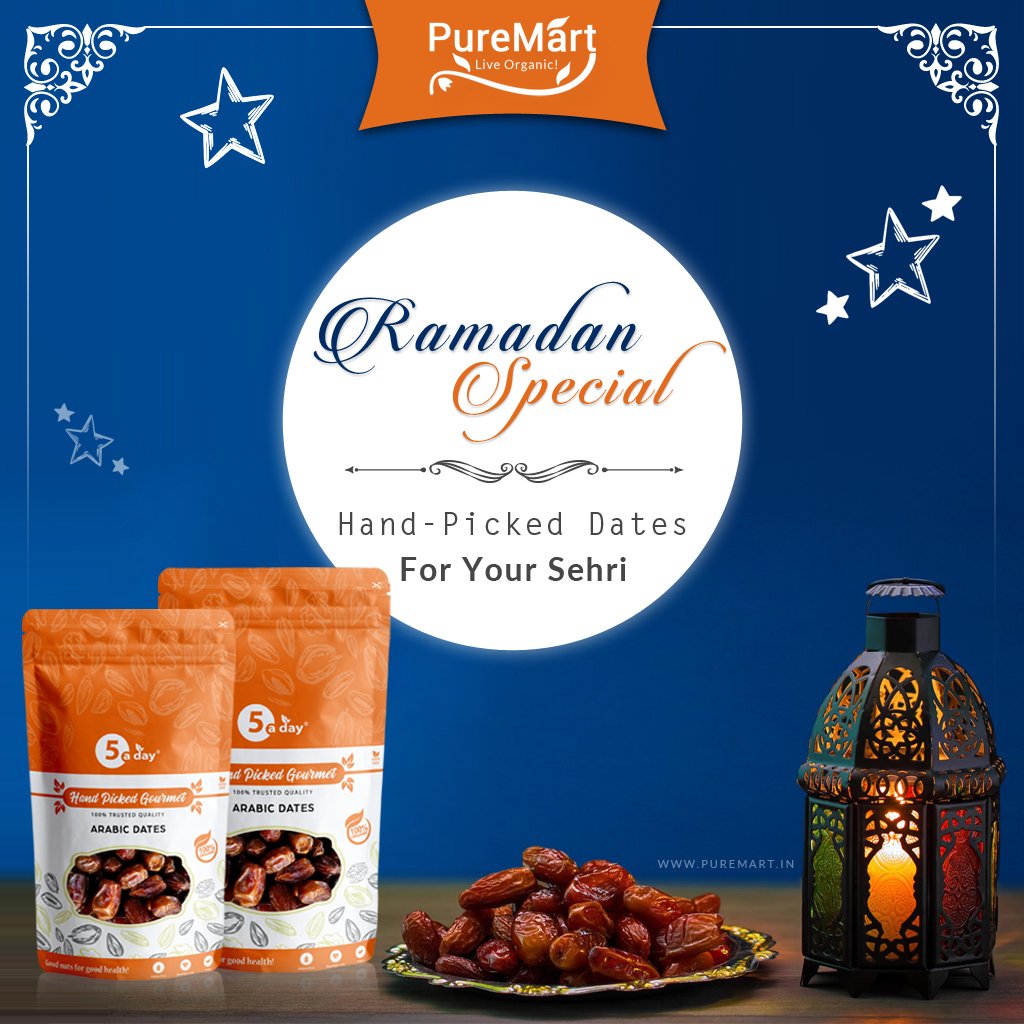 pure_mart's tweet photo. Make your sehri more Nutritious and delightful with the addition of Arabic dates.
#FreshDates #ramadanSpecial #dried #freshness #sweetFlavor #VeryNutritious #HighInFiber #DiseaseFightingAntioxidants #BrainHealth #NaturalLabor #NaturalSweetener #Handpicked #Pure #puremart https://t.co/21qlu4y9H5