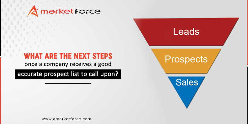 amarketforce's tweet photo. What are the next steps once a company receives a good accurate prospect list to call upon?
Read our blog: https://t.co/ddeGA8DVd0

#ProspectList #ProspectiveLead #amarketforce #B2BLeadGenerationCompany #California https://t.co/QRJ8eXaAQV