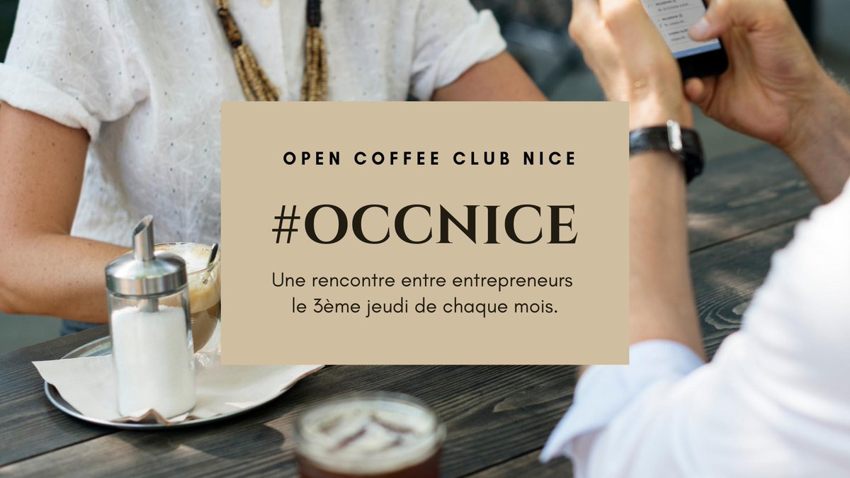 occnice's tweet photo. Entrepreneur, freelance, passionné.e du numérique ? L'Open Coffee Club de Nice t'attends le 3ème jeudi de chaque mois, entre 8h et 10h30, dans un lieu en centre-ville. 
Plus d'infos et inscription ici : https://t.co/8CGwJ49LDT
#occnice #networking #Nice06 #CotedAzurFrance https://t.co/PbUvd6hNtw