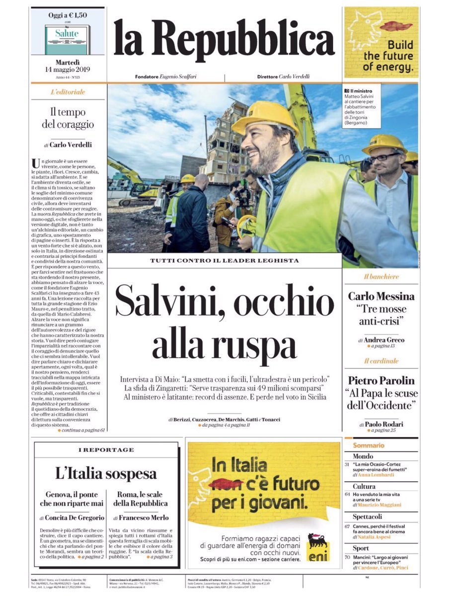 magibe's tweet photo. Rinasce @repubblica
“Fare informazione emozionando”
Ecco come la vuole il suo direttore @CarloVerdelli
#informotion
https://t.co/MQ95uRDbVF https://t.co/9vyQz5f1Bm