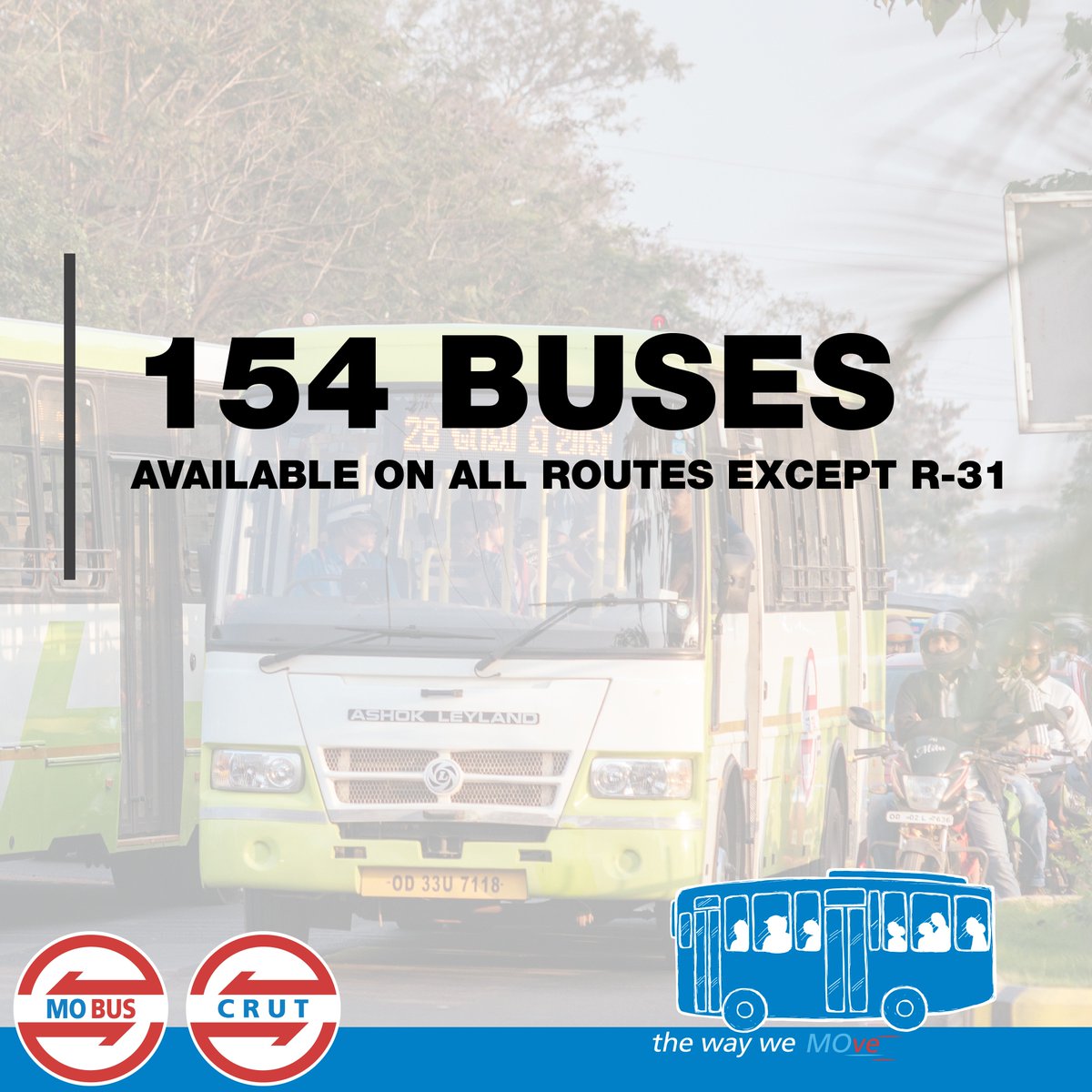 CRUT_BBSR's tweet photo. Delighted to share this moment when all the government agencies have worked together to restore the #MOBUS services. We are almost there with 154 #MOBUSes available on 19 routes. We are also restoring our depots &amp; control center to make sure the buses are available to you on time https://t.co/exhP4vty98
