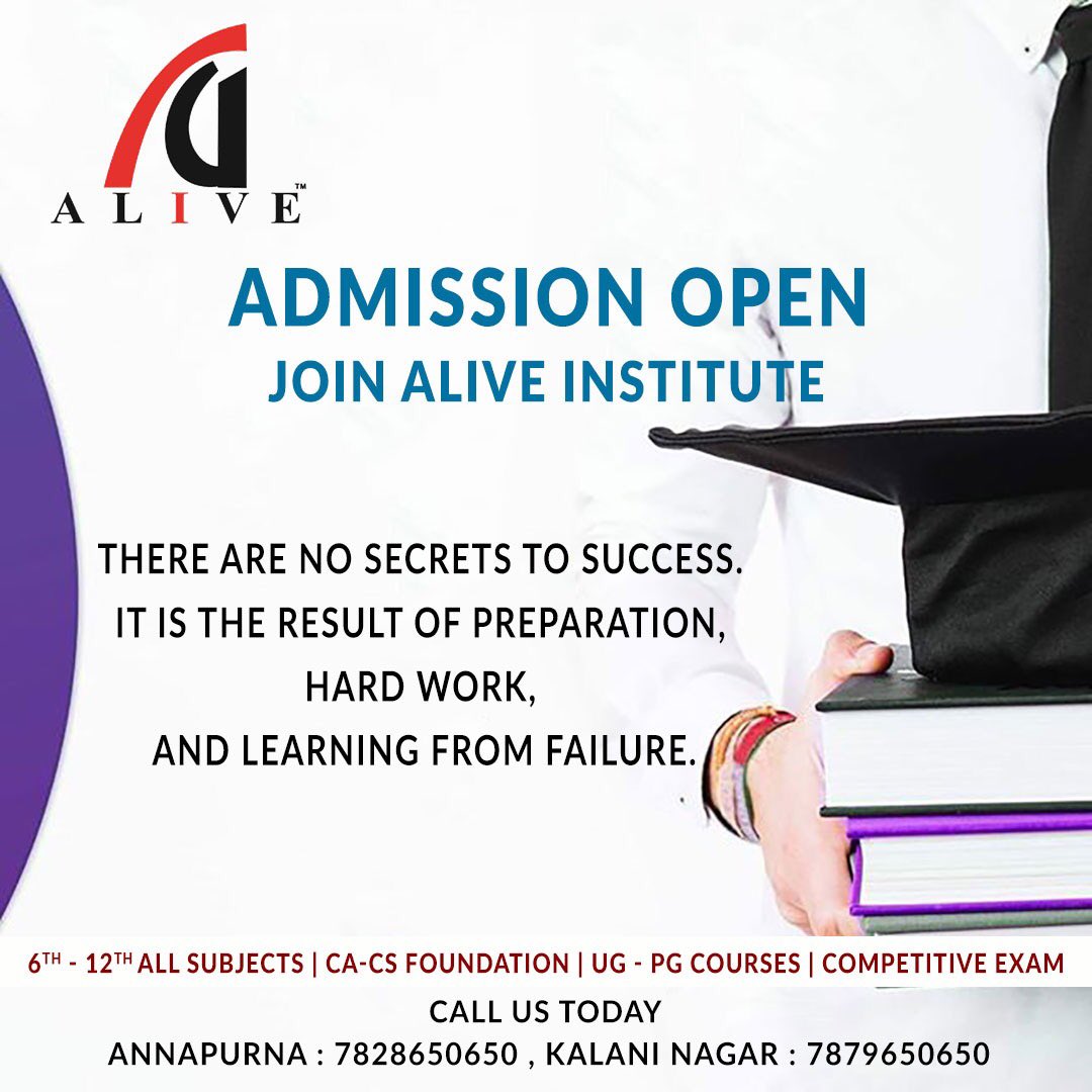 IndoreAlive's tweet image. #admissionopen #indore