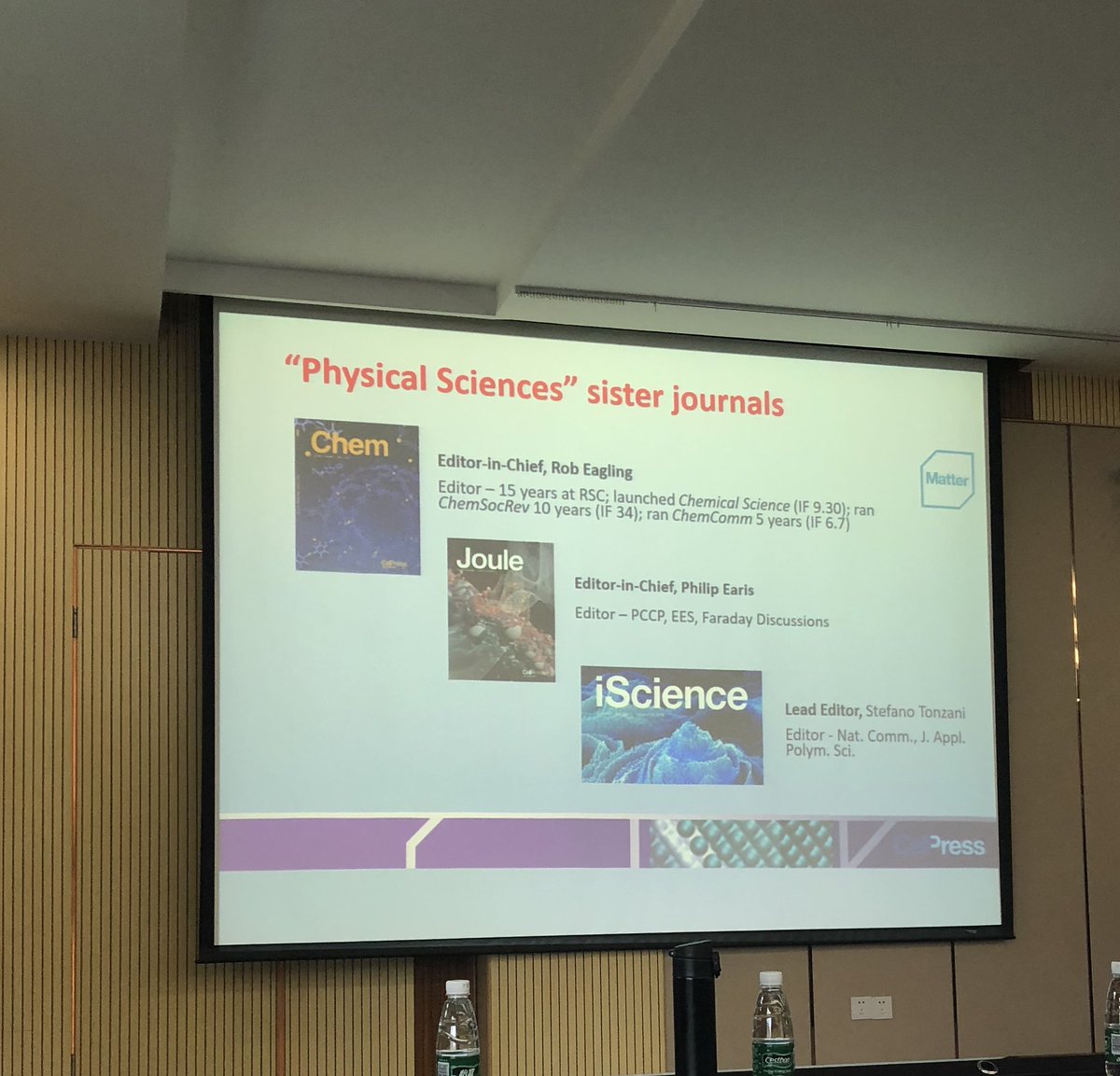 Welcome Dr. Robert Eagling, Editor-in-Chief, <a href="/Chem_CP/">Chem</a> and Dr. Jiqing Sun, Assistant Editor <a href="/Matter_CP/">Matter_CP</a> to South China University of Technology.👏👏Thank you for your impressive reports!👍👍