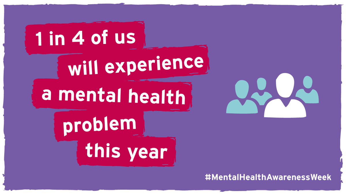 Talking about mental health helps to end the shame and isolation felt by those of us with mental health problems.

#MentalHealthAwarenessWeek