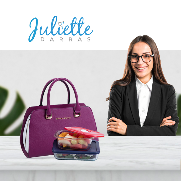 Juliette Darras Insulated Lunch Bag for Women - Elegant