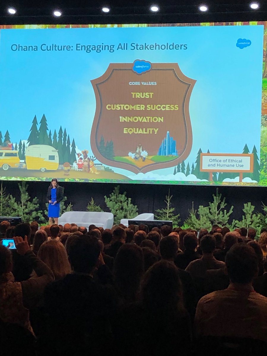 Trust is the no. 1 value of ⁦⁦<a href="/salesforce/">Salesforce</a>⁩

It also directs the business decisions. 

All companies should remember, that trust is everything - especially in this 4th industrial revolution. 

Thanks for the inspiring speech ⁦<a href="/Dalbamford/">Daljit Bamford</a>⁩ 

#SalesforceBasecamp