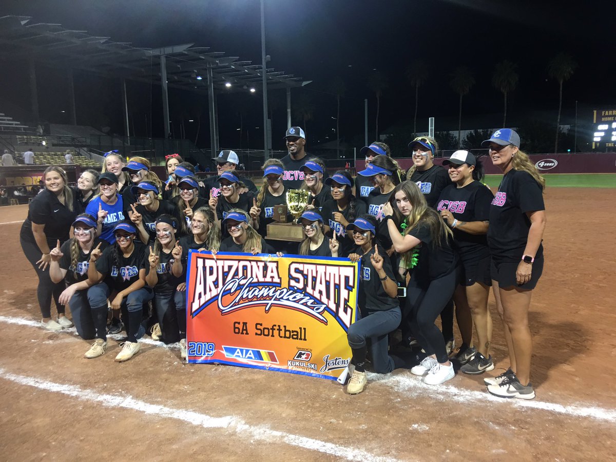 DrMillerSDOHS's tweet photo. OHS Eagles are 6A State Girls Softball Champions. We are proud of you girls, coaches and we thank our parents, students and community that supported us tonight. Great job ladies, a true show of grit and the determination. https://t.co/kPVTJ6zvur