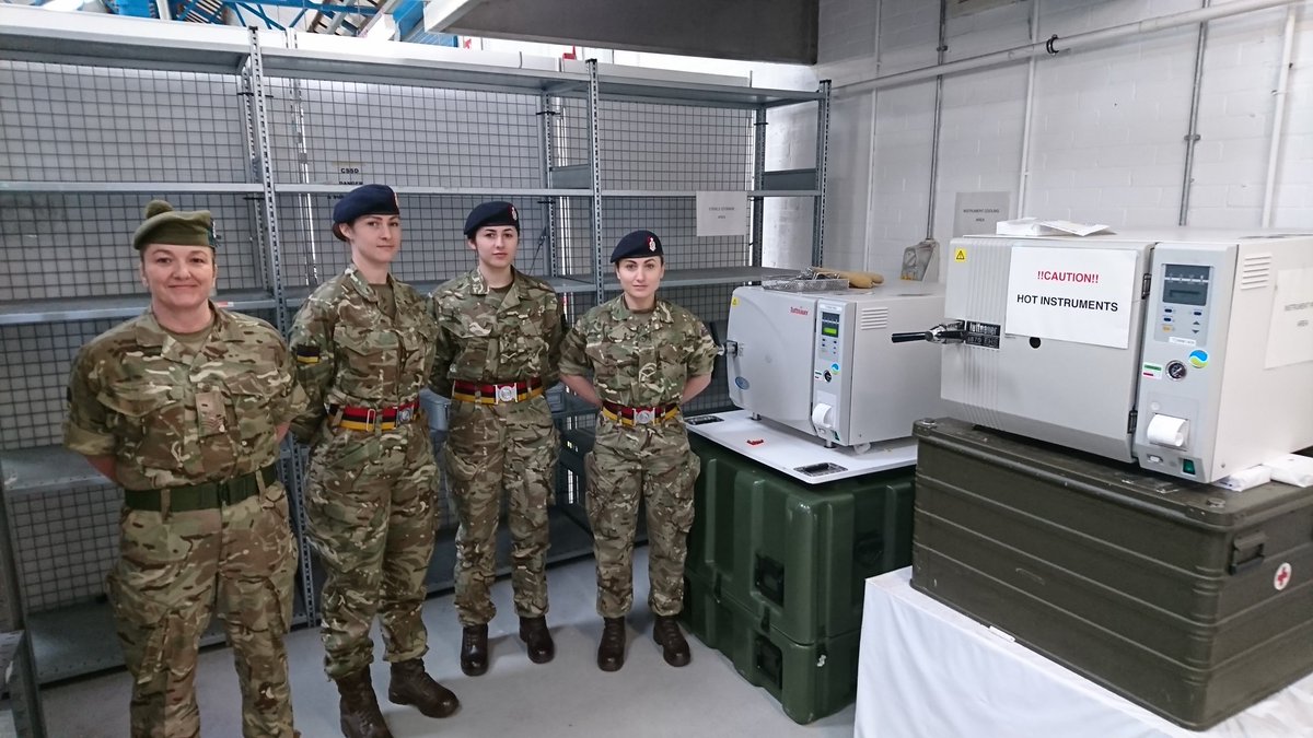 ODPAMR's tweet photo. Kicking off the 2nd National ODP Day, a photo of current training for one of our extended roles. Instrument decon and sterilation isn't the most glamorous job, but keeps the Army operating. @AMSCorpsSM @ArmyMedServices @odpPIPcast @OTJOnline @SaferSurgeryUK #ARMYODP #ODPday https://t.co/S2dsPEtpMV