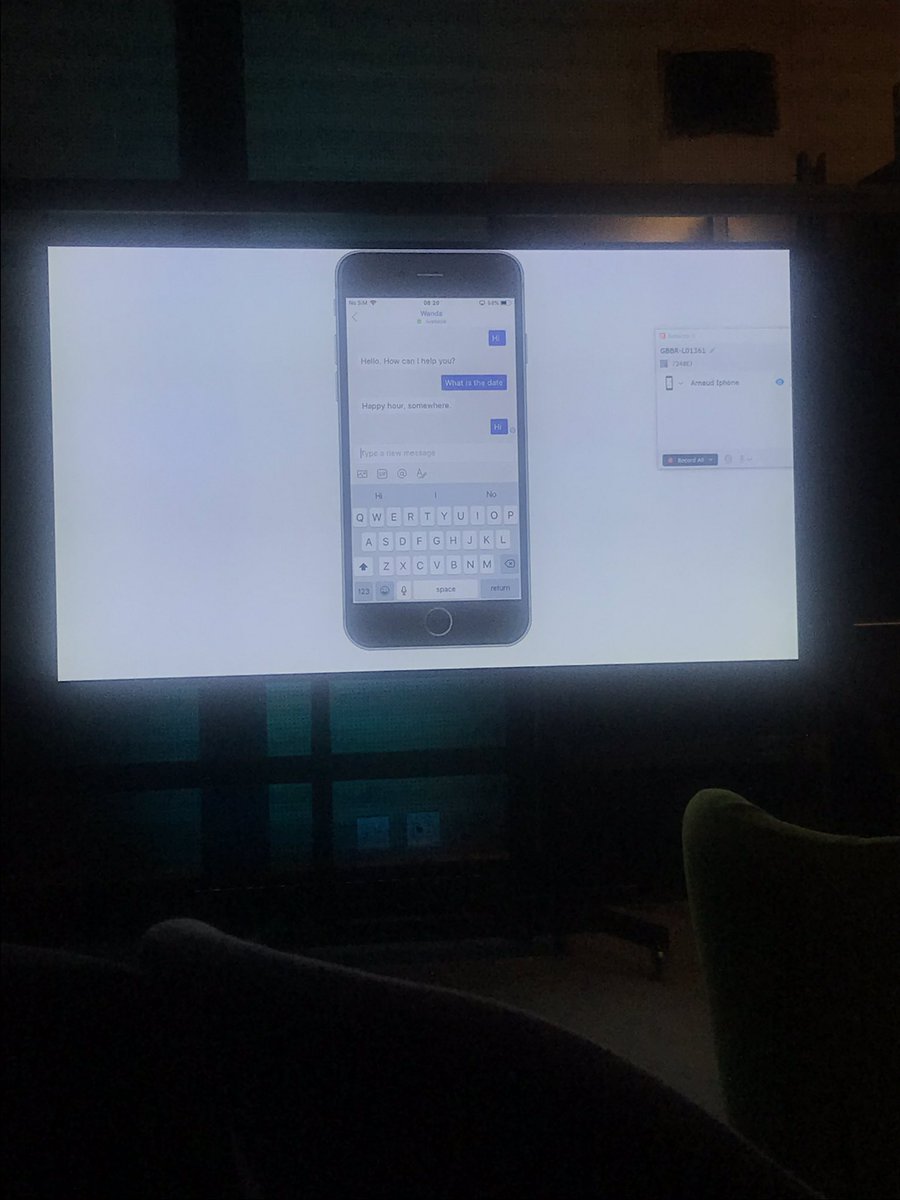 spareaccount56's tweet photo. Another display of how a company could use #wanda! #unit4 #u4connect #U4Connect19 https://t.co/97yahmU3F9