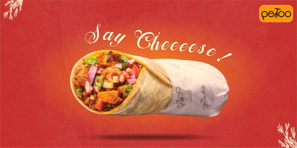 petootweets's tweet photo. Time to say CHEESE!!!
Cuz we have cheeseburst paneer tikka wrap https://t.co/kaZ45ggh1M